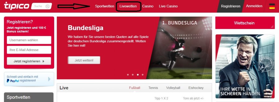 Tipico Live Wetten & Tipico Livescore » Tipps & Tricks