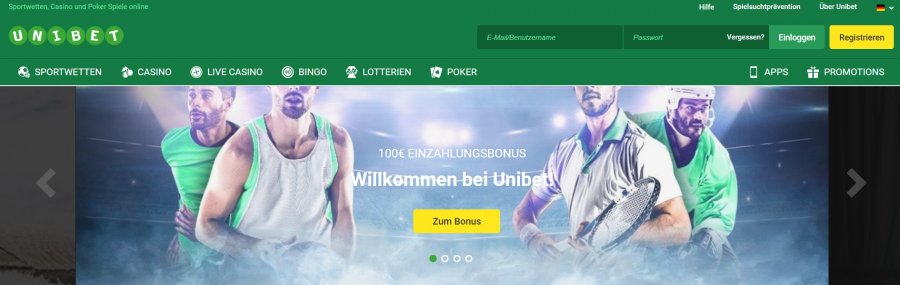 Unibet Promo Code & Gutschein 2020 » 100% bis zu 100€ Gratis