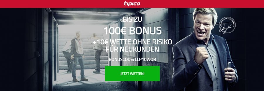 Tipico Gutschein » Tipico Bestandskunden Bonus & 10€ mit Promo Code
