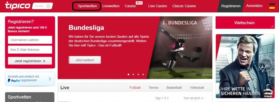 Tipico Bundesliga: Wett Tipps & Live Ergebnisse + Spezialangebote