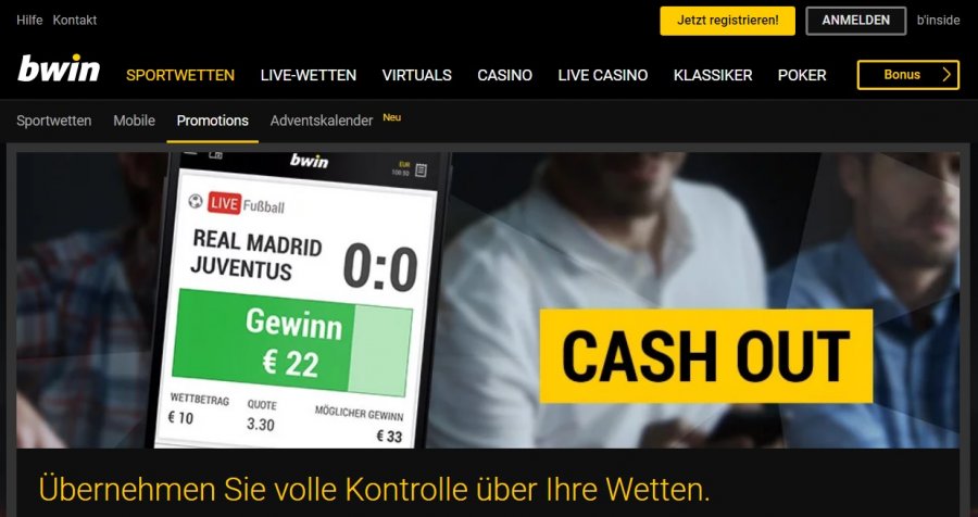Cash Out bei Bwin » Wie funktioniert es & Kombiwetten