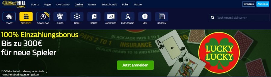 100% Einzahlungsbonus bis zu 300€ & Treuepunkte im Casino sammeln