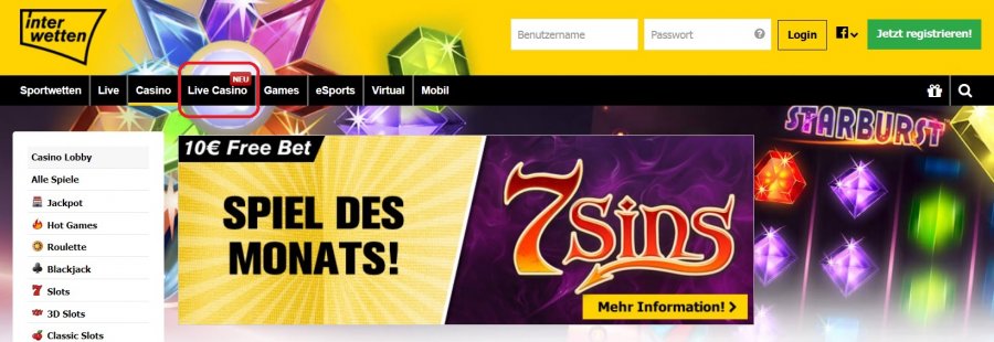 Interwetten Online Casino Spiele » Erfahrungen & Test