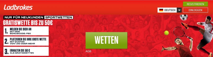 Ladbrokes Bonus Code Februar 2020 » Gratiswette bis zu 50 €