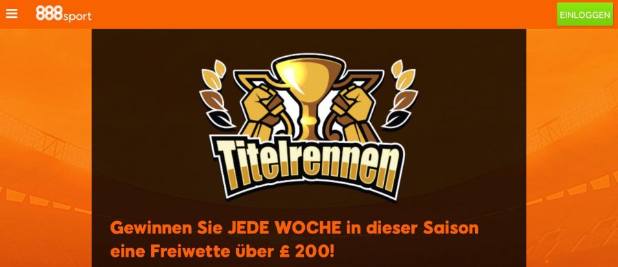 888sport Wettangebot ✰ wöchentliche Freiwette über 200 €